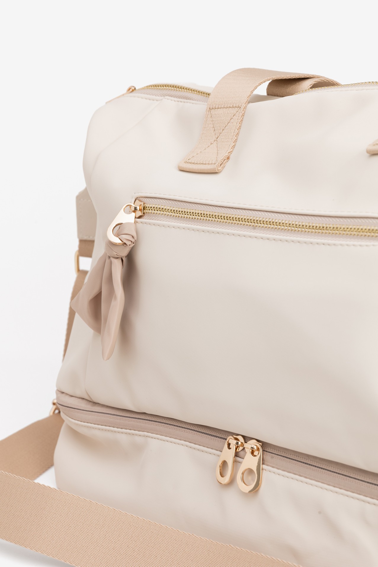 Beige Large Tote Bag