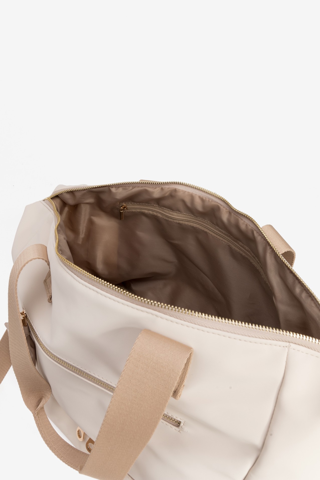 Beige Large Tote Bag