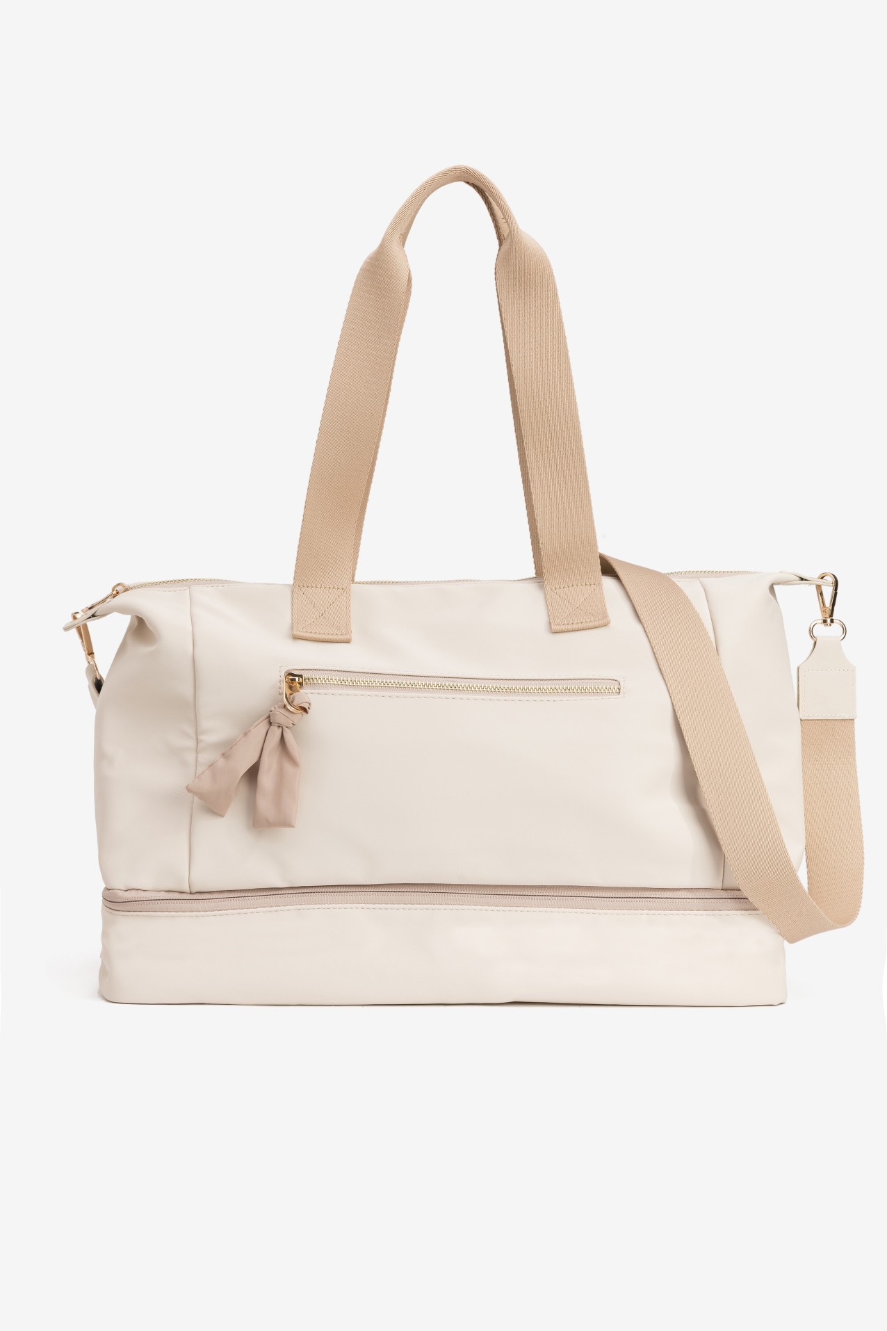Beige Large Tote Bag