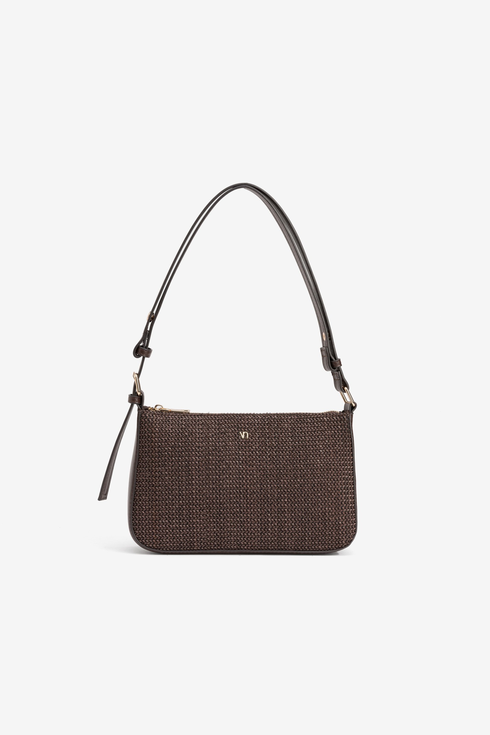 Braided Compact Brown Bag