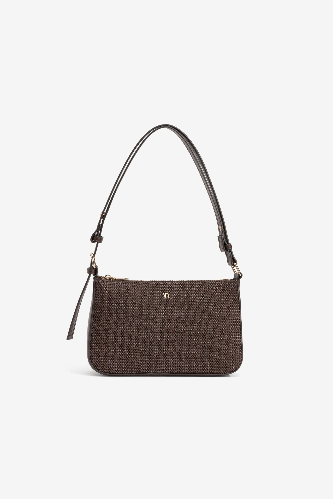Braided Compact Brown Bag