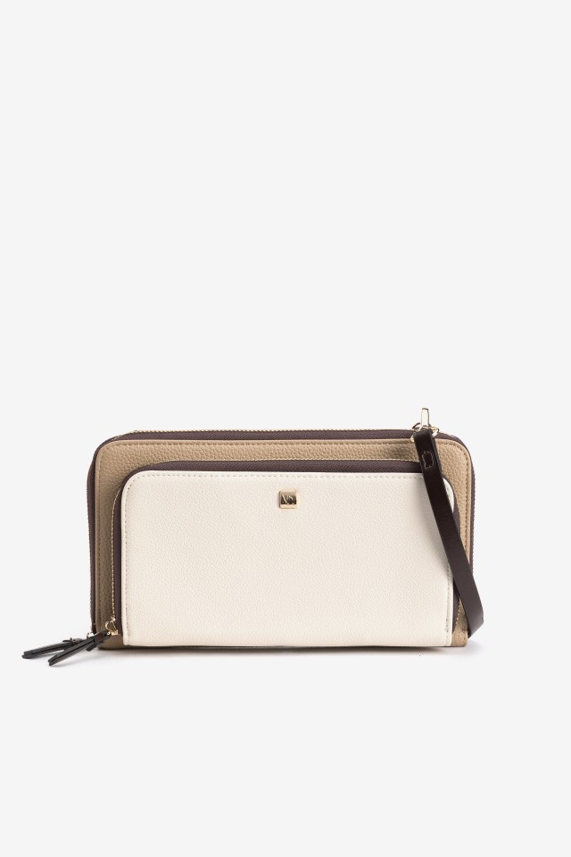 Porta Moedas bege minimalista