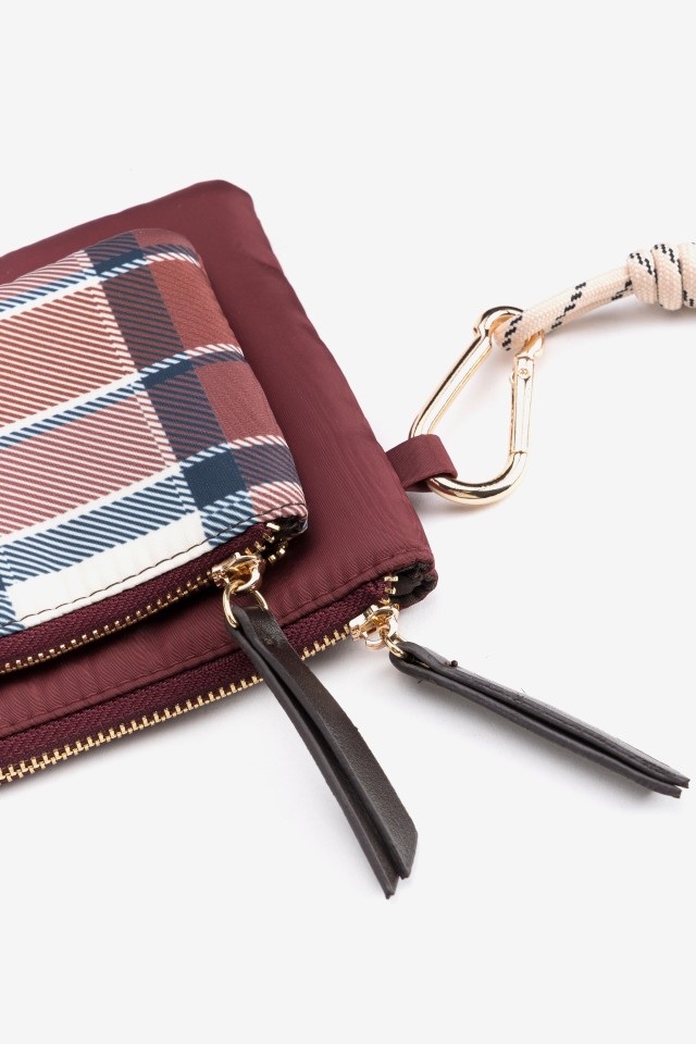 Red Plaid Coin Purse Red Plaid Coin Purse