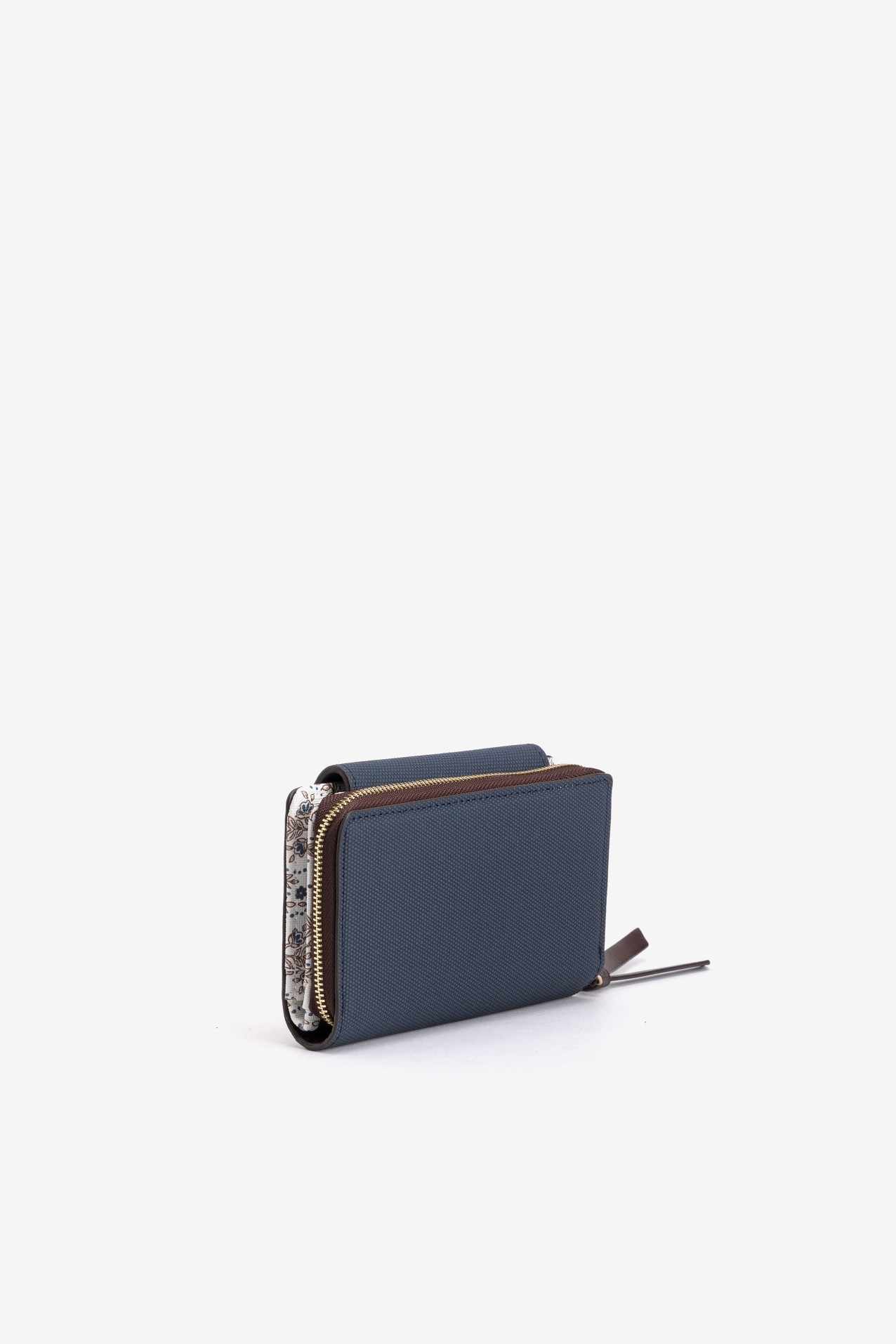 Porta-moedas azul minimalista