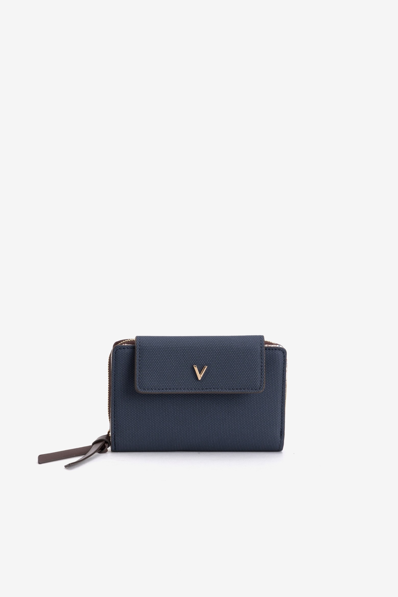 Porta-moedas azul minimalista