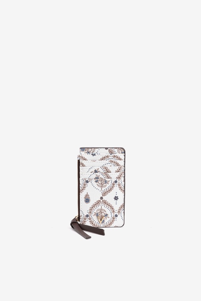 Porta-moedas estampado boho