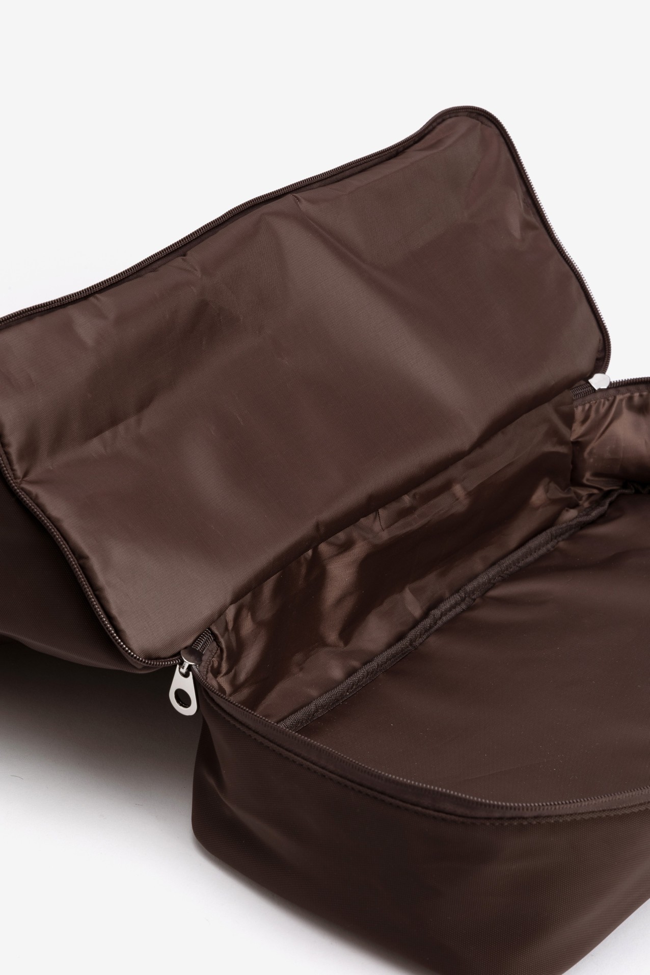 Brown Large Zipper Bag