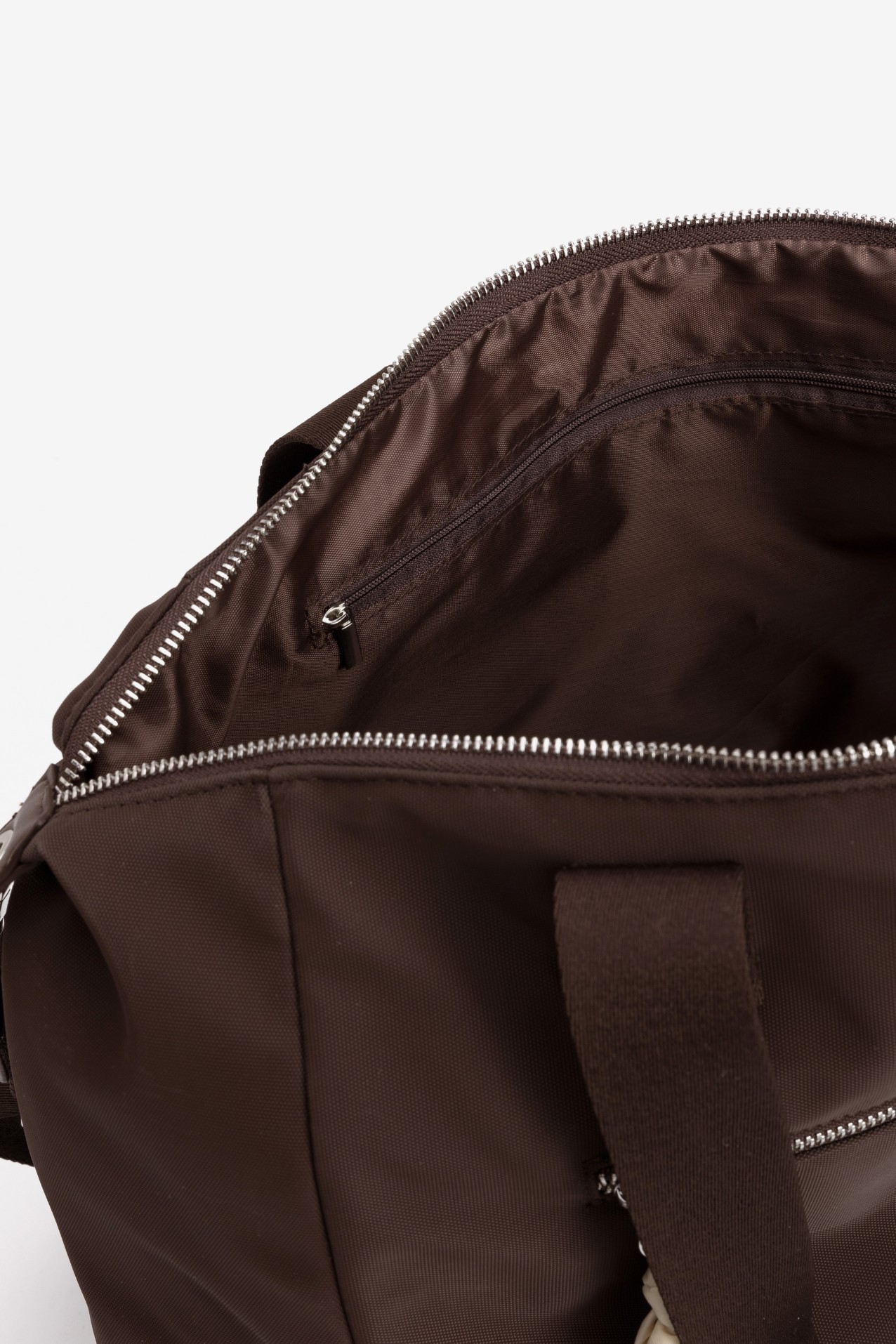 Brown Large Zipper Bag
