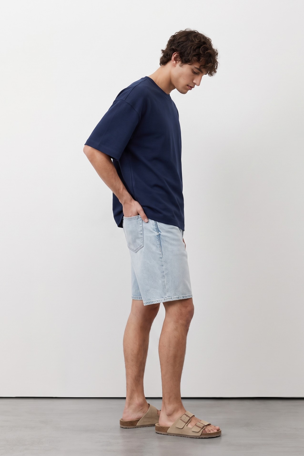 Boxy Navy Blue T-shirt