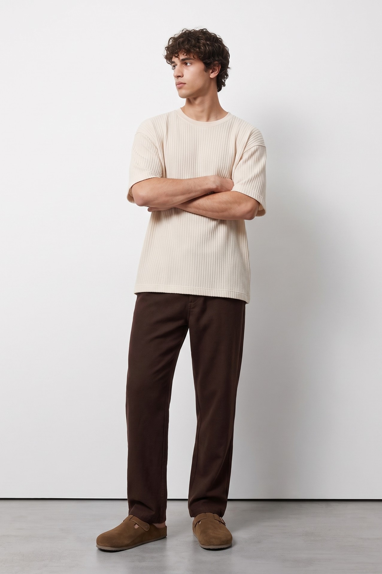 Camiseta relaxed canal� crudo