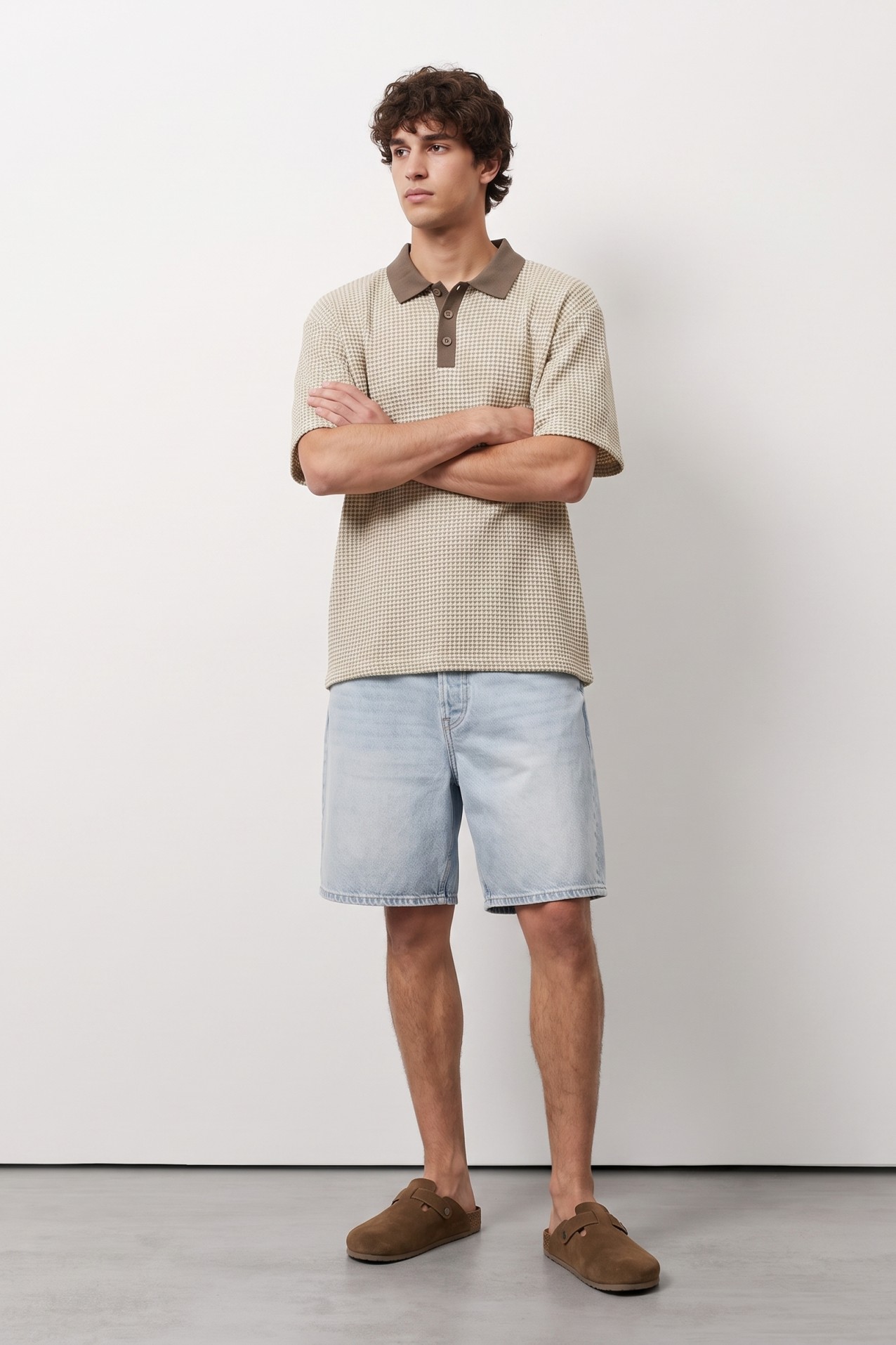 Beige Regular Fit Polo