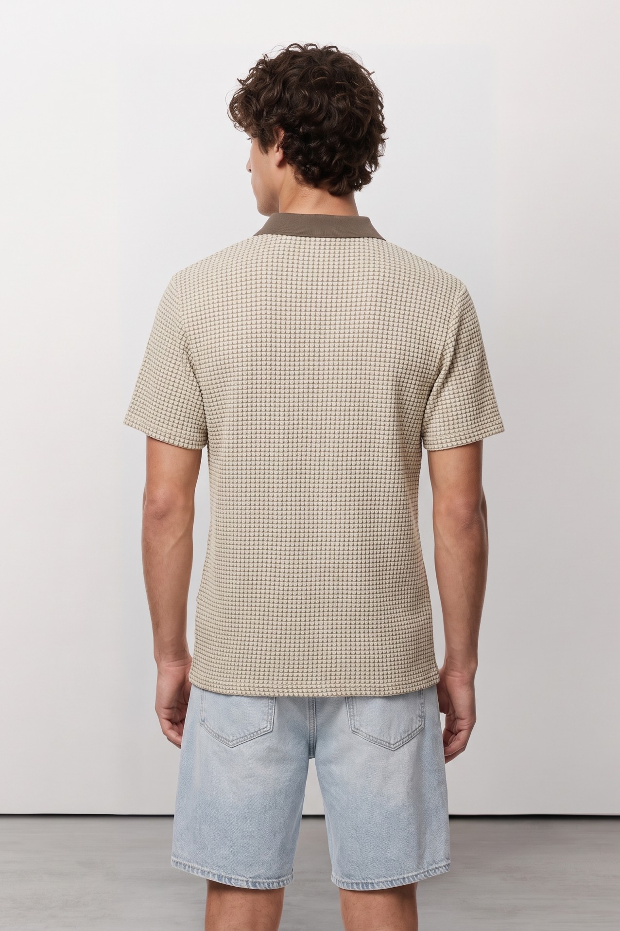 Beige Regular Fit Polo