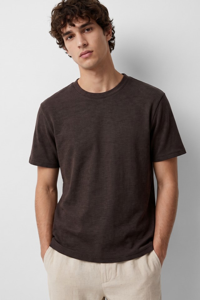 Brown Regular Fit T-shirt