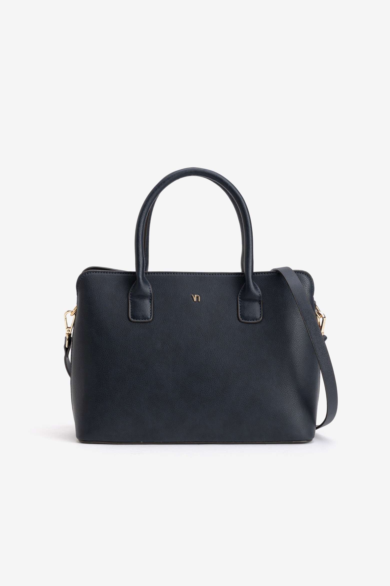 Carteira azul com alças largas