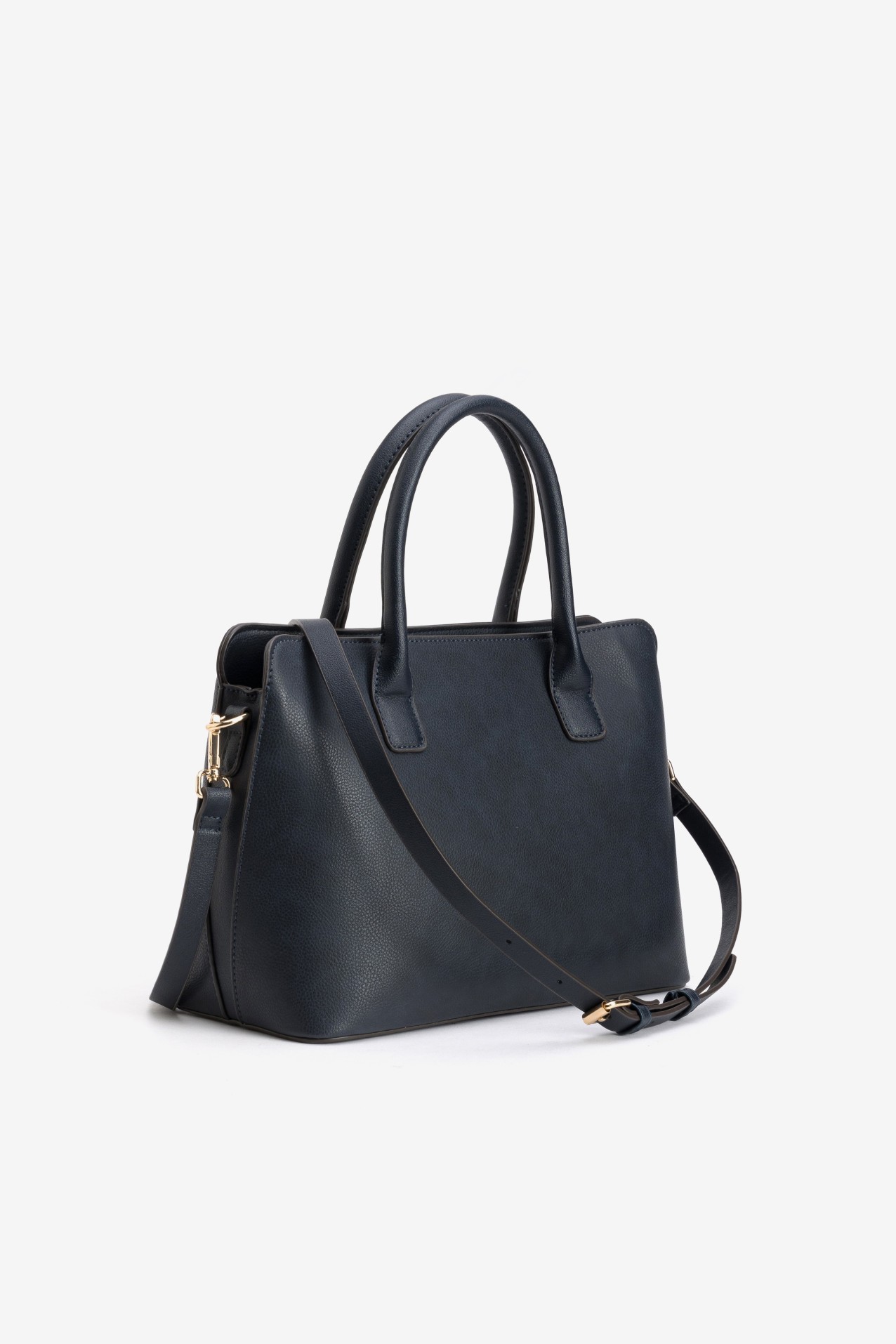 Bolso azul estructura minimal