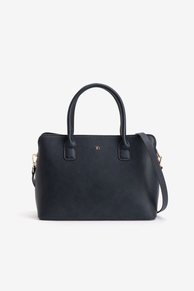Bolso azul estructura minimal