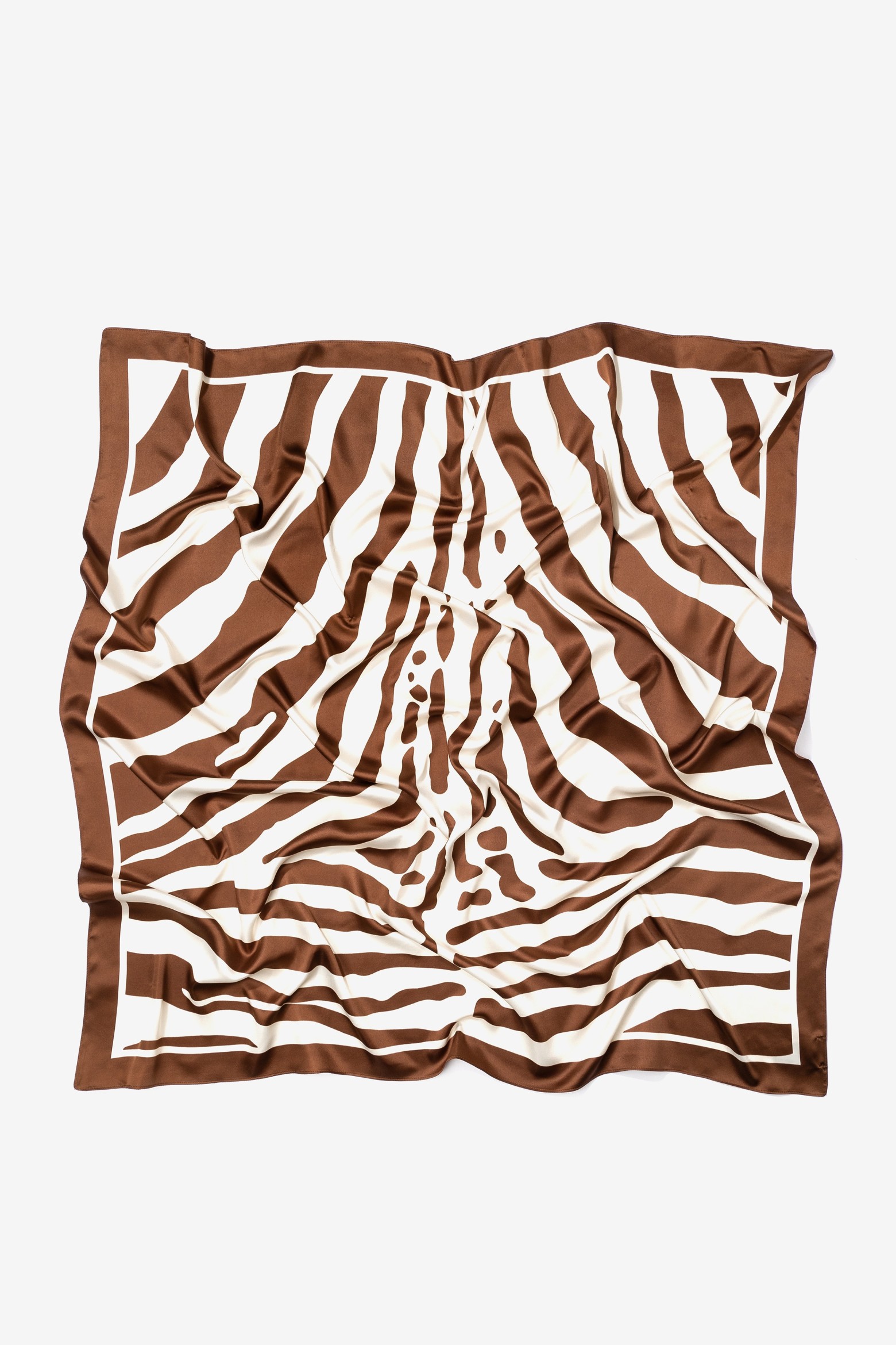 Brown Zebra Print Scarf
