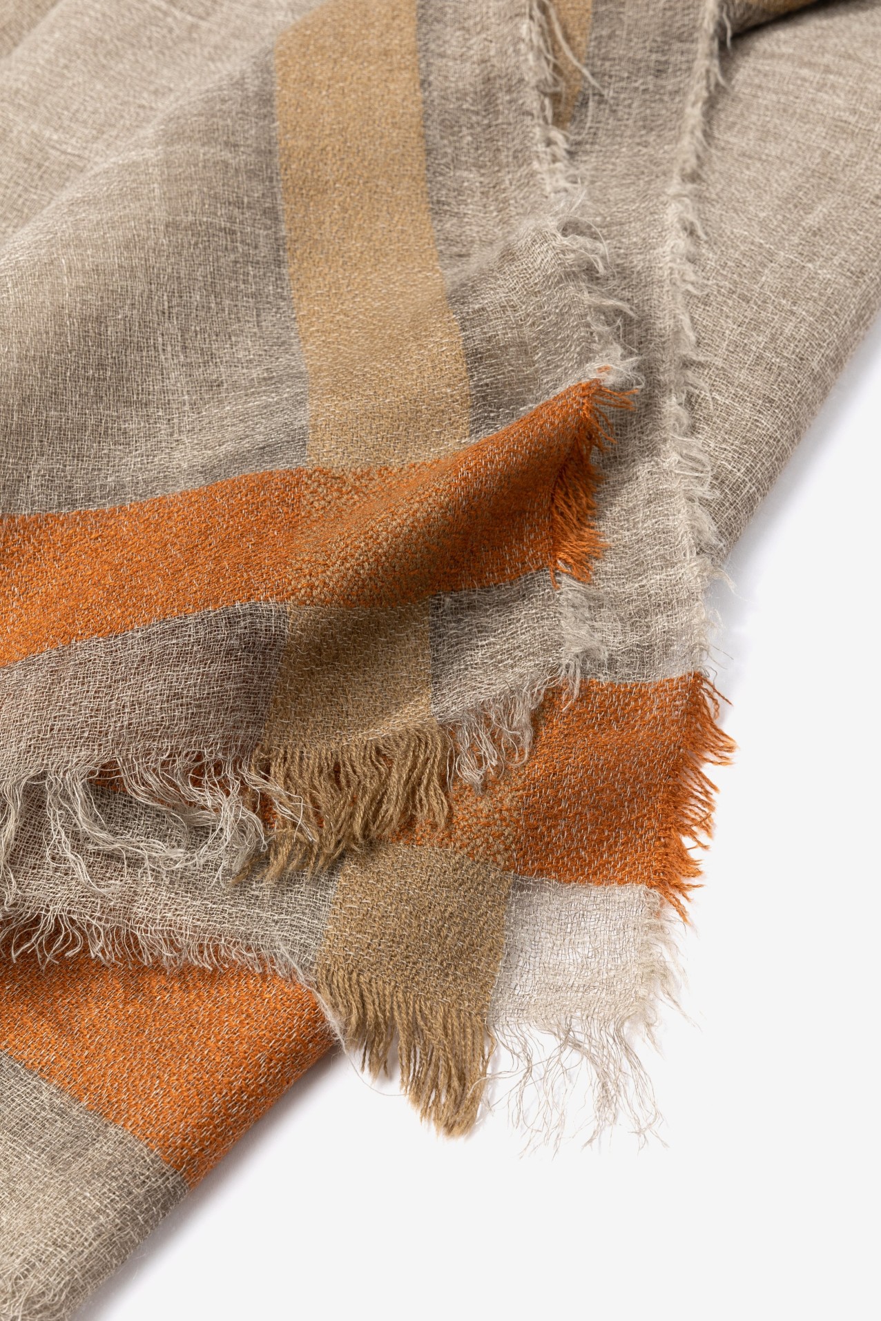 Pa�uelo beige rayas coloridas