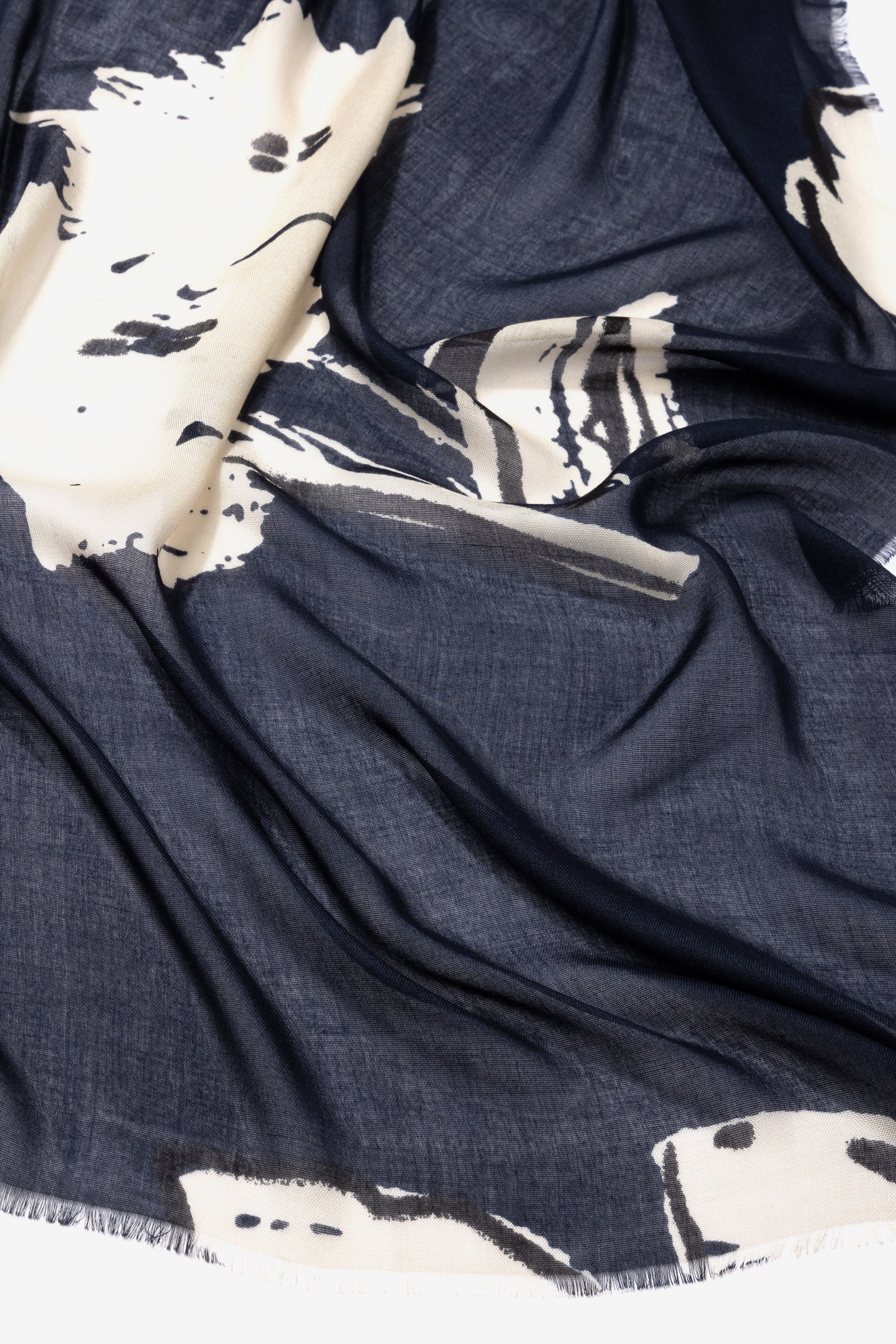 Len�o azul floral maxi