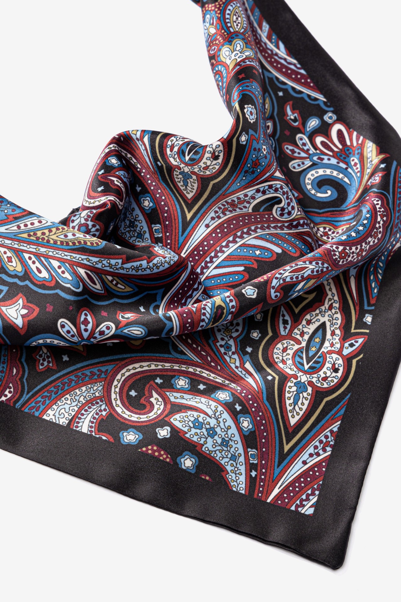 Paisley Black Bandana Scarf