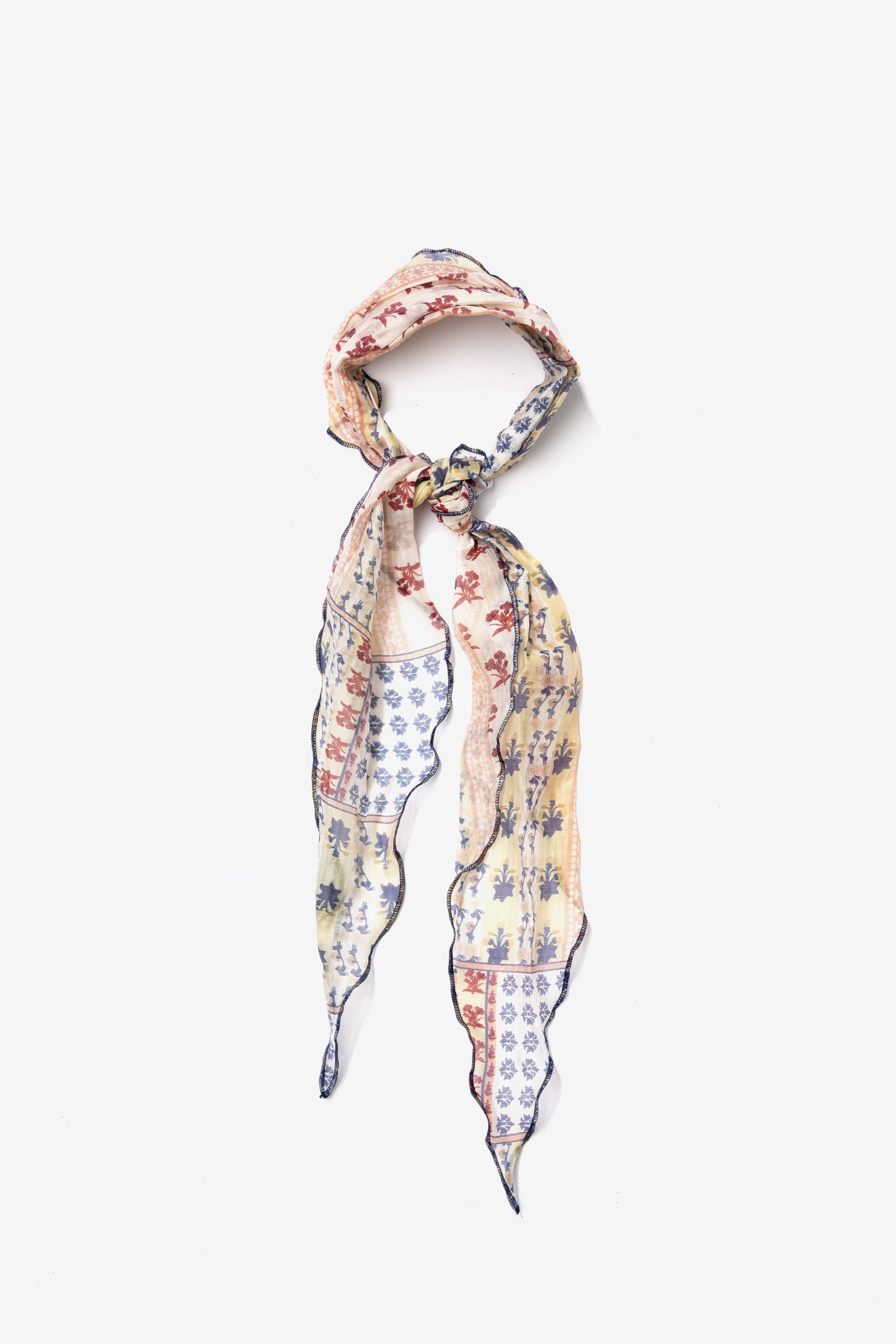 Bandana estampada em tons laranja