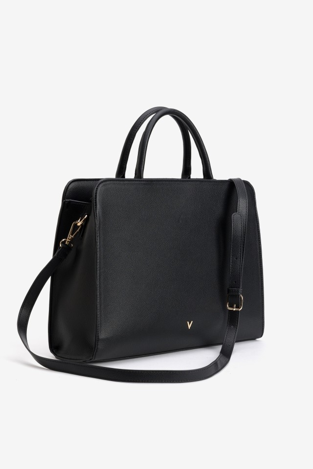 Black Handbag with Gold Details Black Handbag with Gold Details