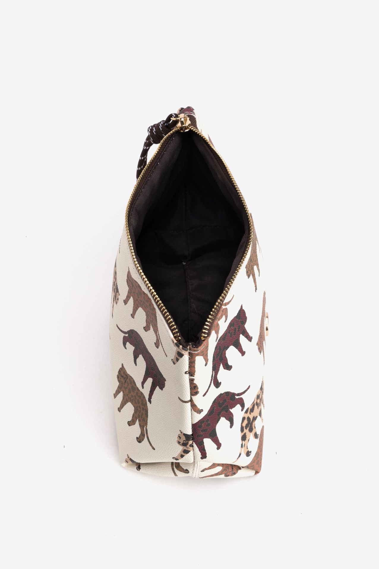 Beige Animal Print Coin Purse