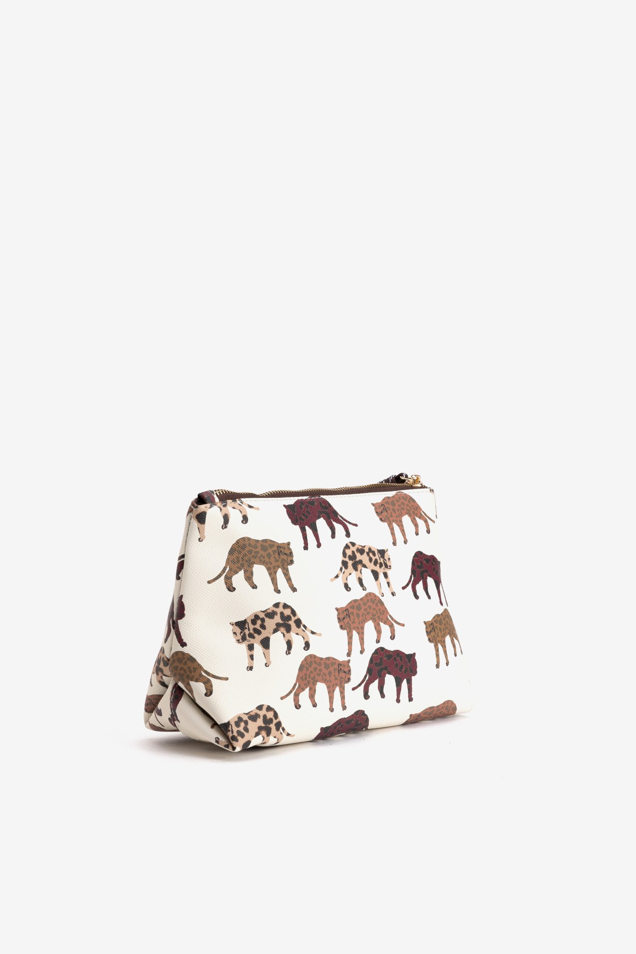 Beige Animal Print Coin Purse
