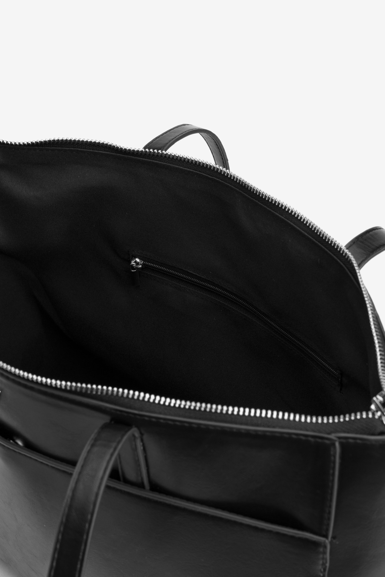 Black Structured Tote Bag