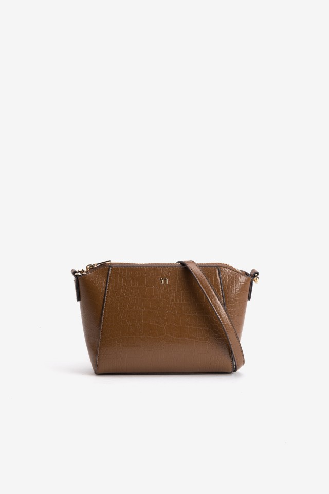 Brown Textured Wallet Bag Brown Textured Wallet Bag