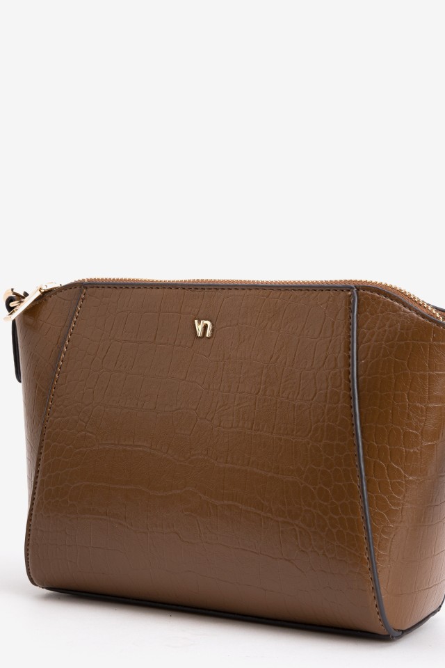 Brown Textured Wallet Bag Brown Textured Wallet Bag