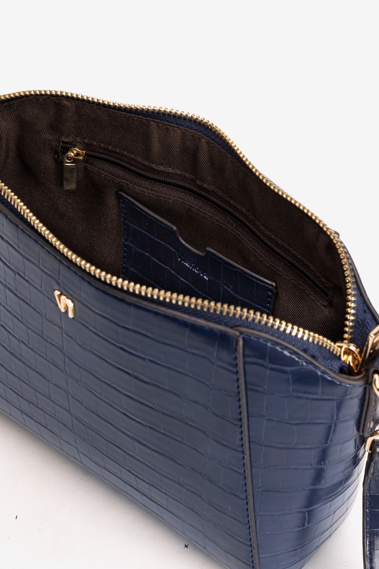 Blue Croc Effect Purse