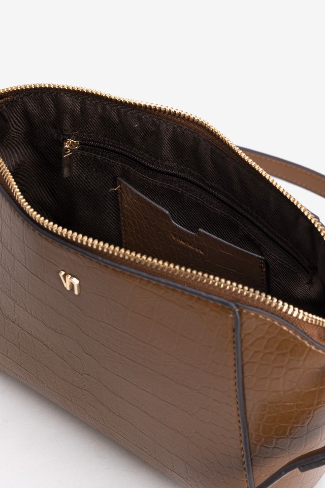 Brown Textured Wallet Bag Brown Textured Wallet Bag