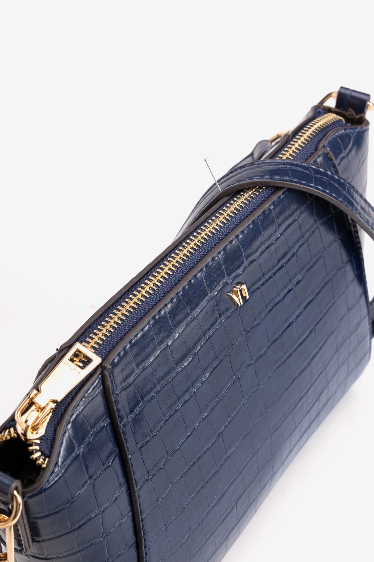 Blue Croc Effect Purse