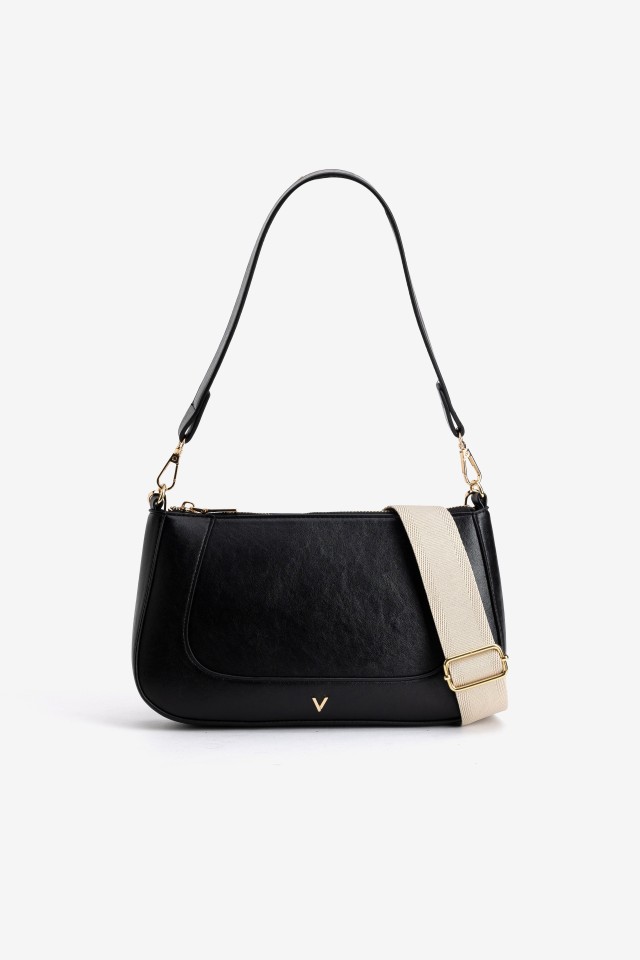 Black Shoulder Wallet Bag