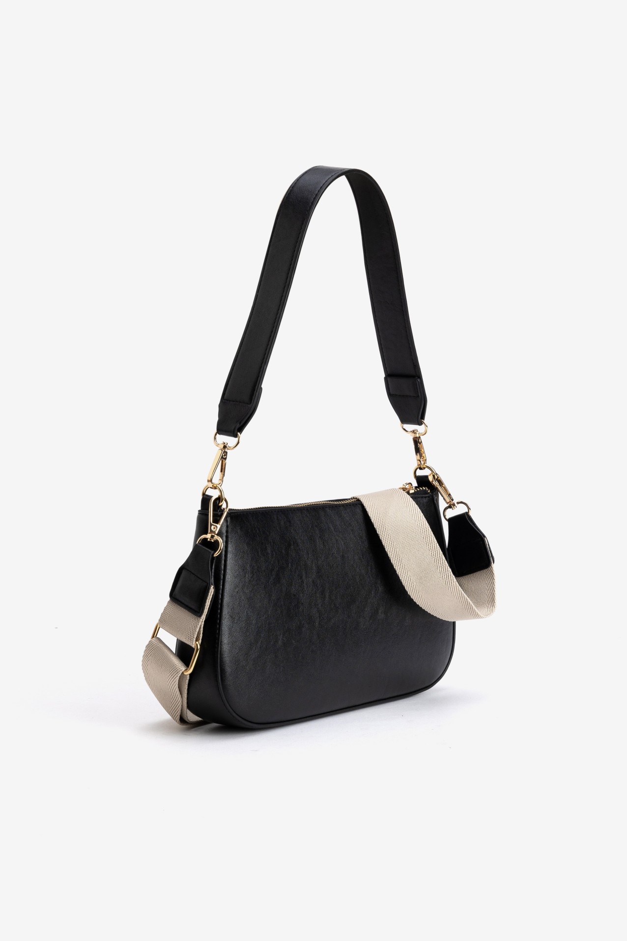 Black Shoulder Wallet Bag