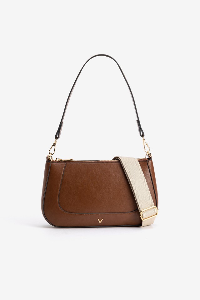 Brown Shoulder Wallet Bag