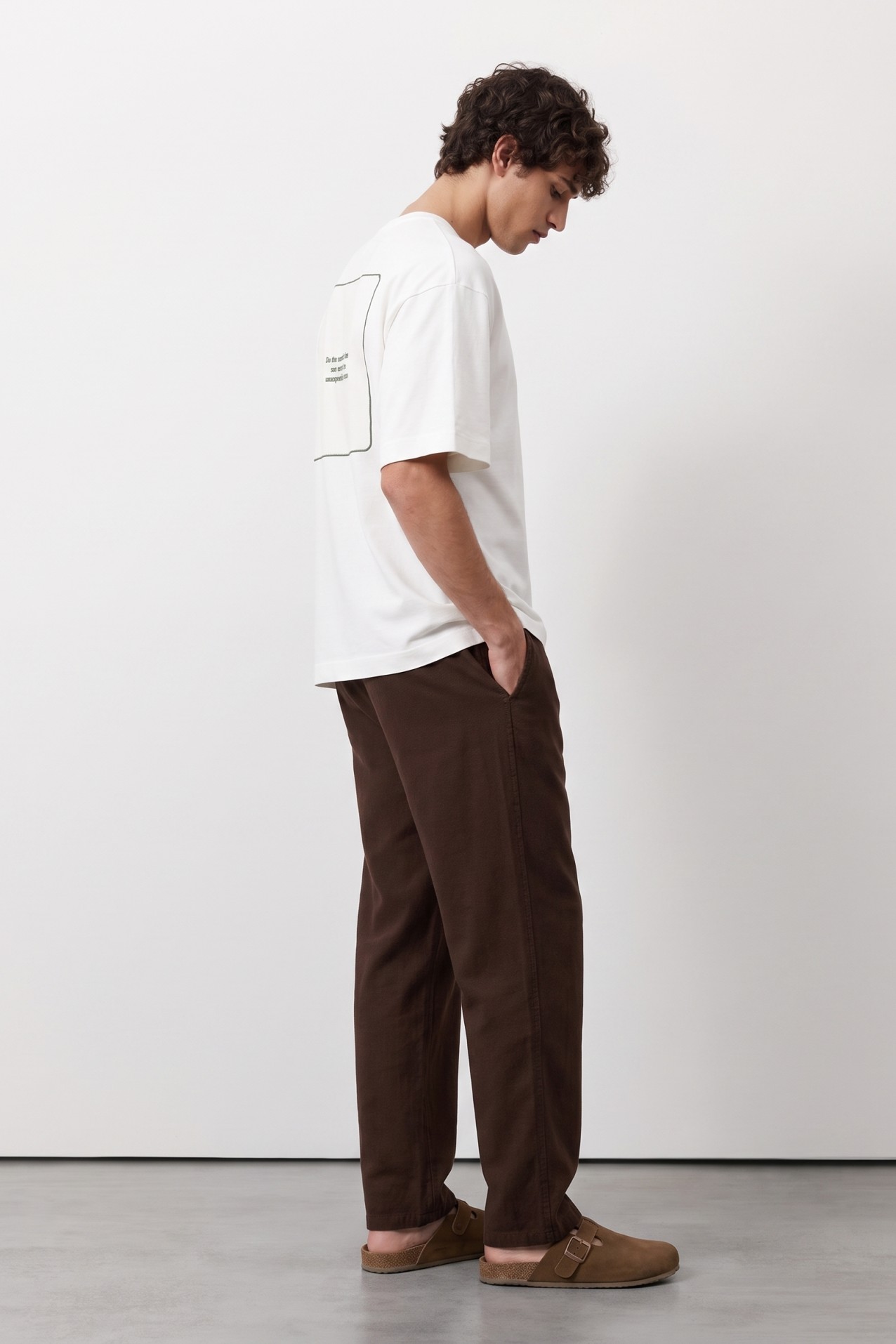 Beige Relaxed Fit T-shirt