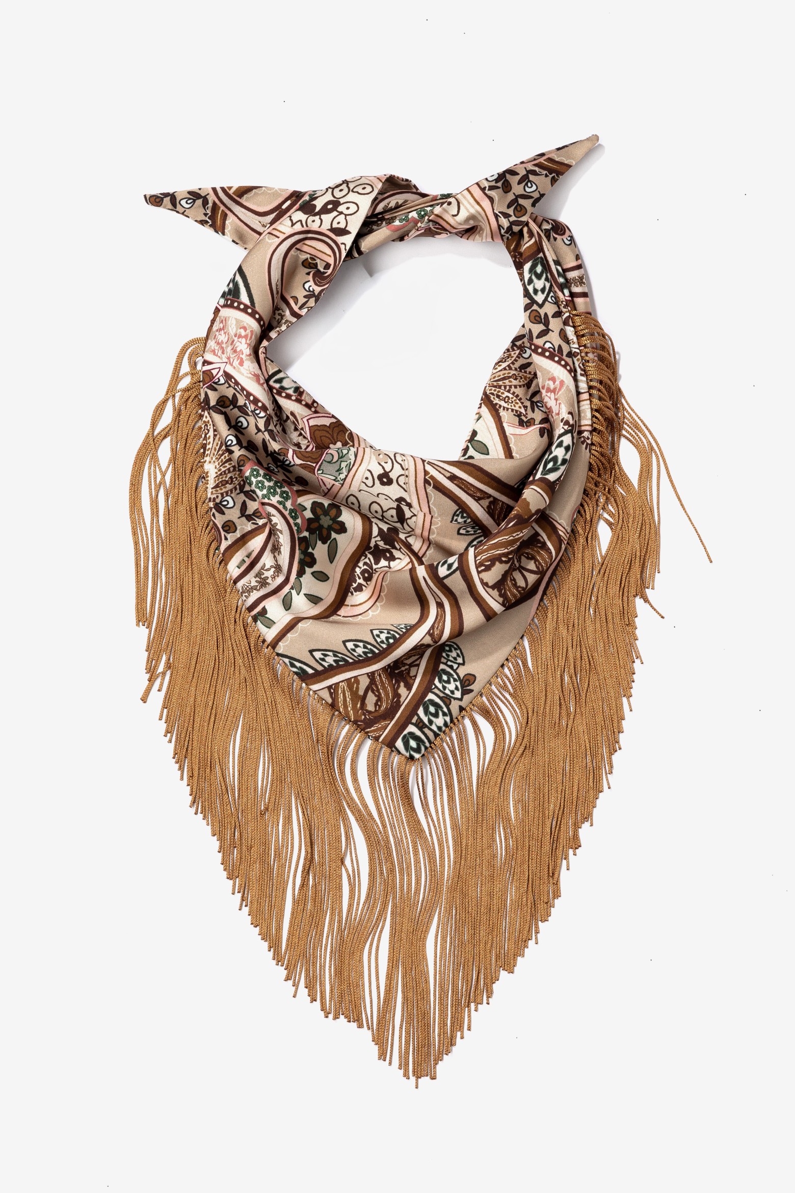 Beige Boho Oversized Bandana