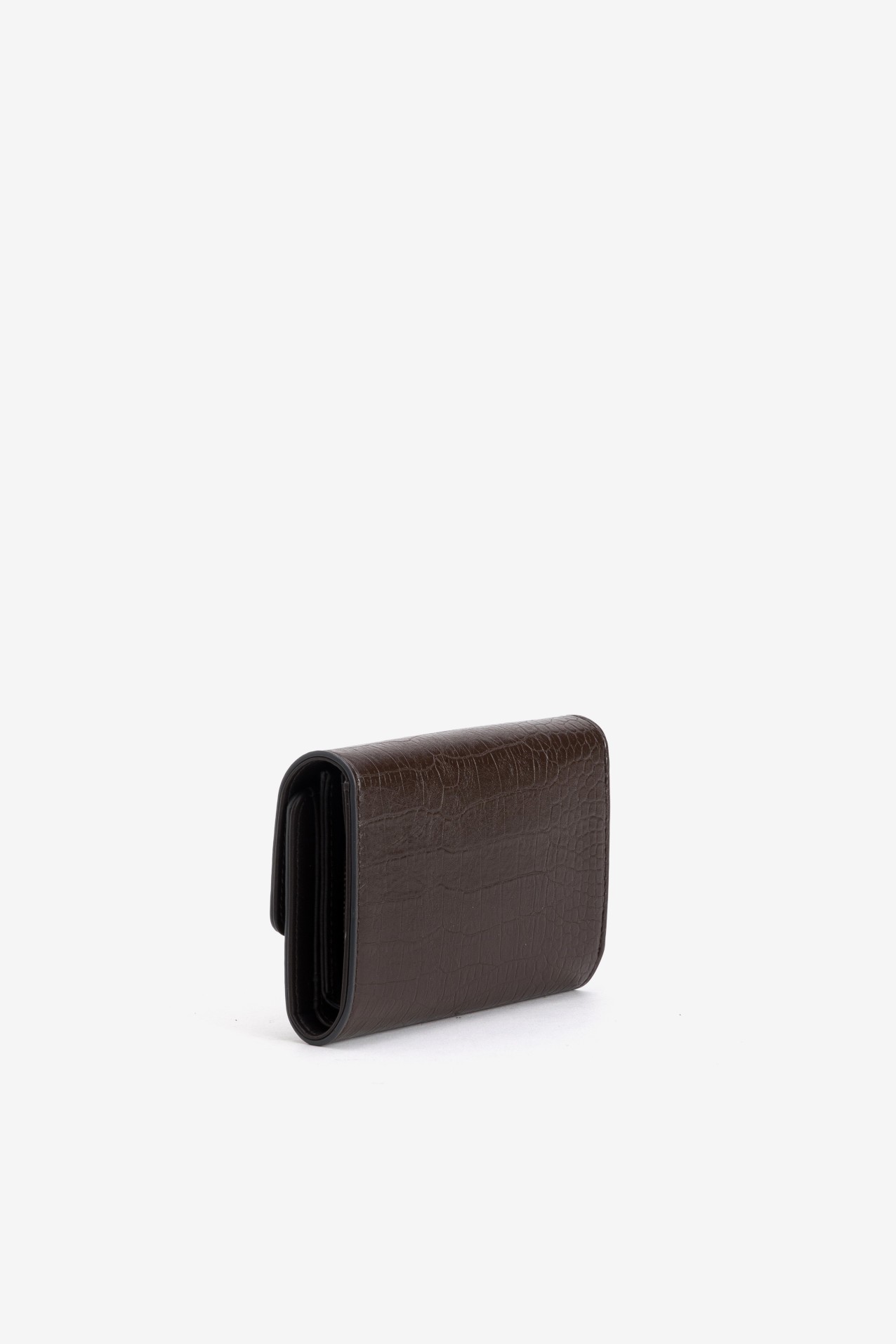 Brown Croc Effect Wallet