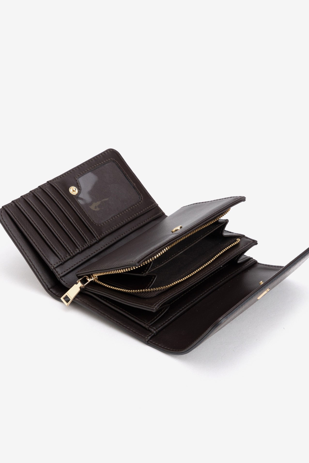 Brown Croc Effect Wallet