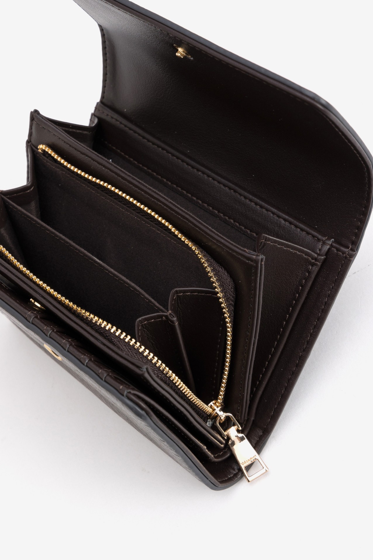 Brown Croc Effect Wallet
