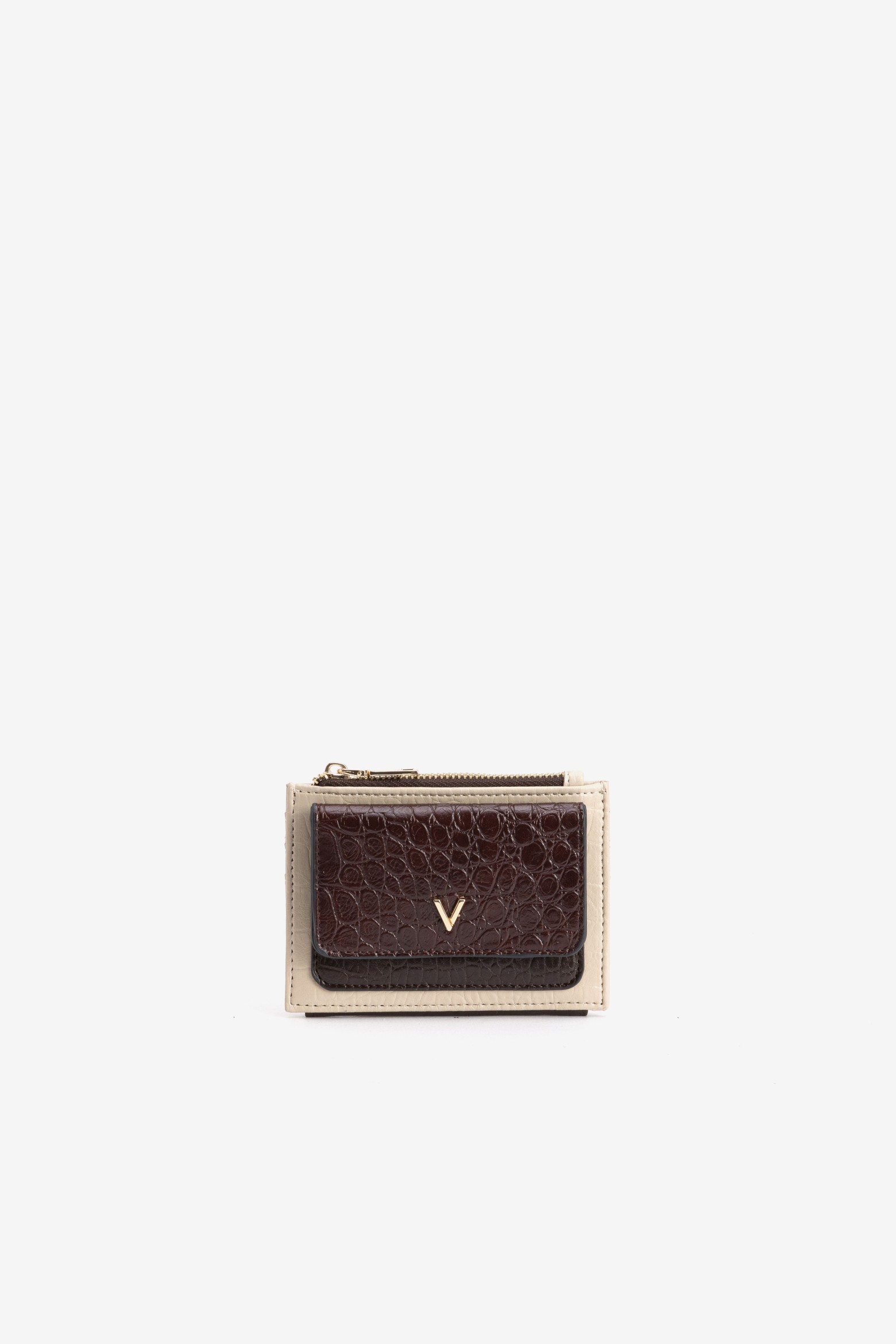 Small Croc-Effect Coin Purse