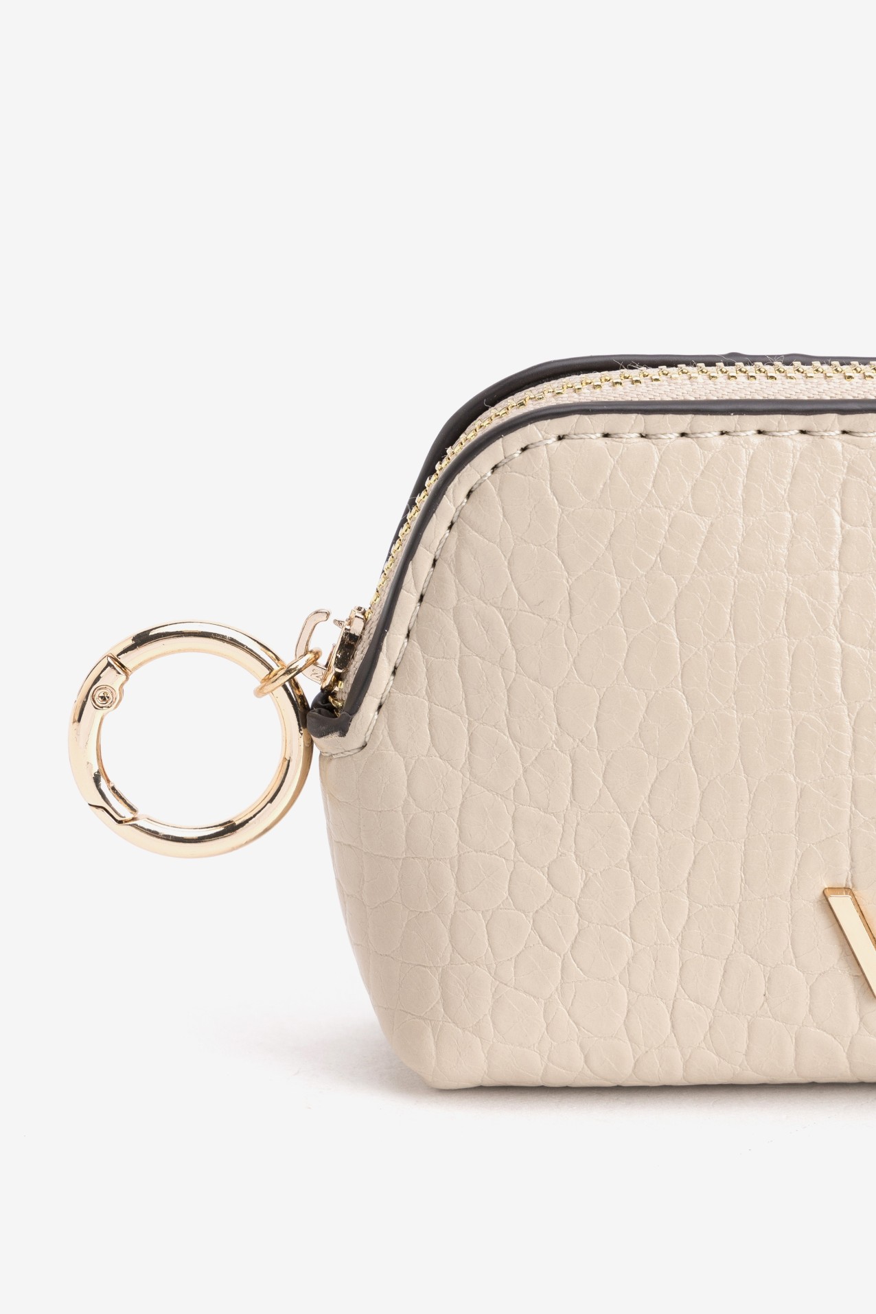 Beige Mini Coin Purse