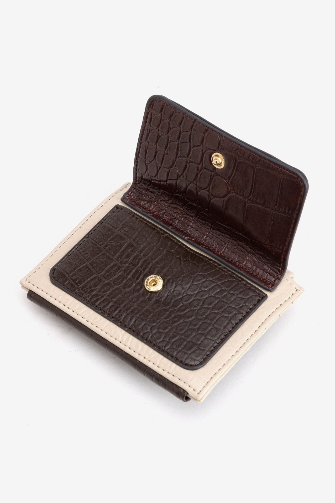 Small Croc-Effect Coin Purse