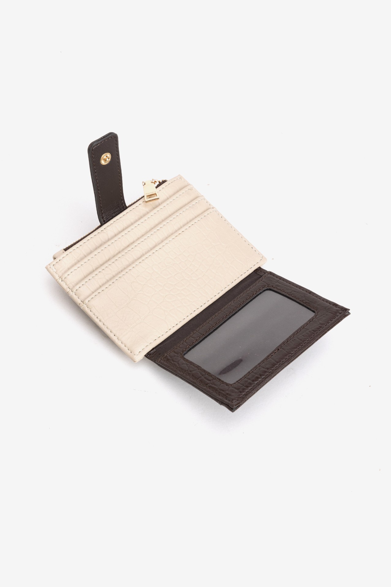 Small Croc-Effect Coin Purse