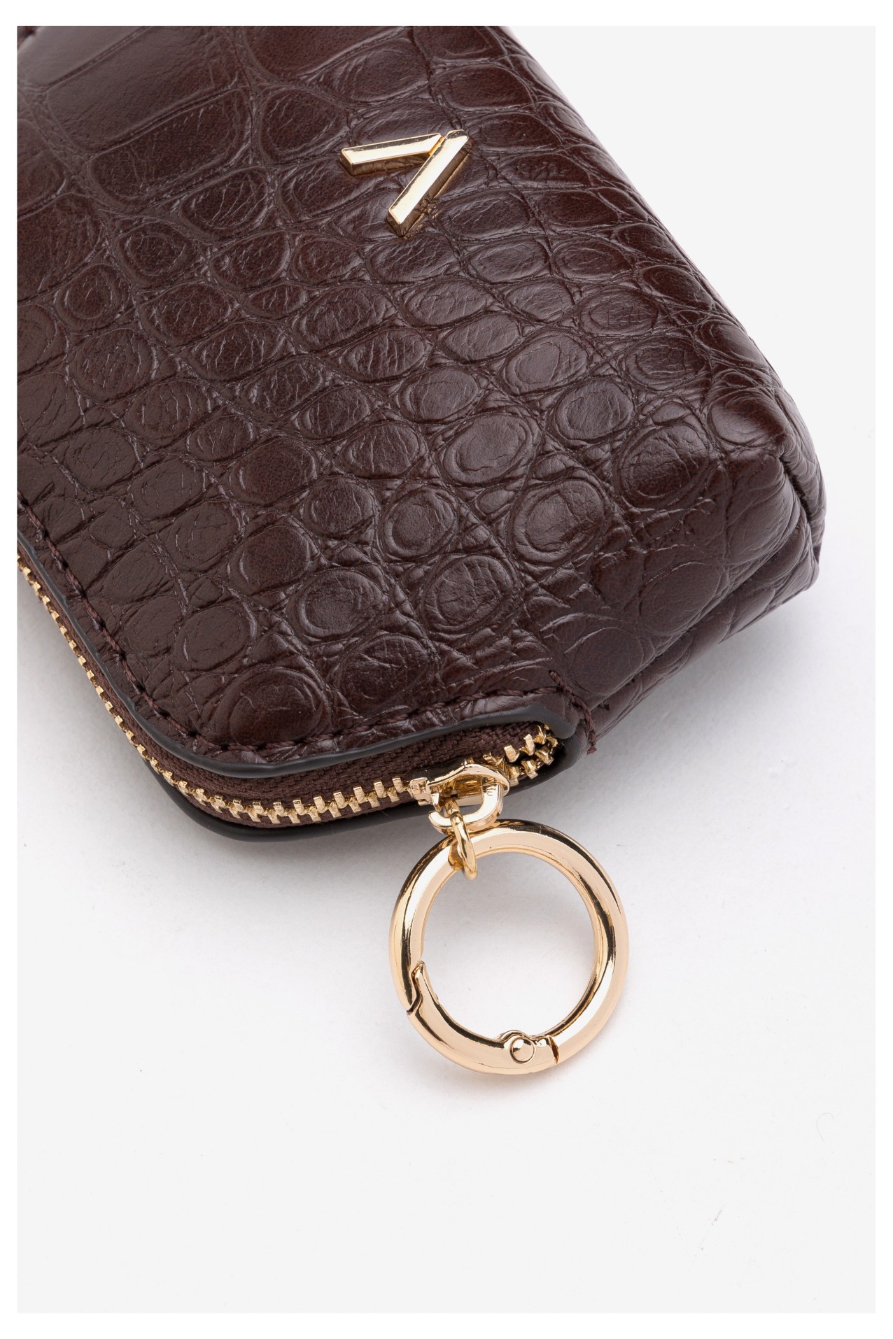 Small Croc Effect Coin Purse