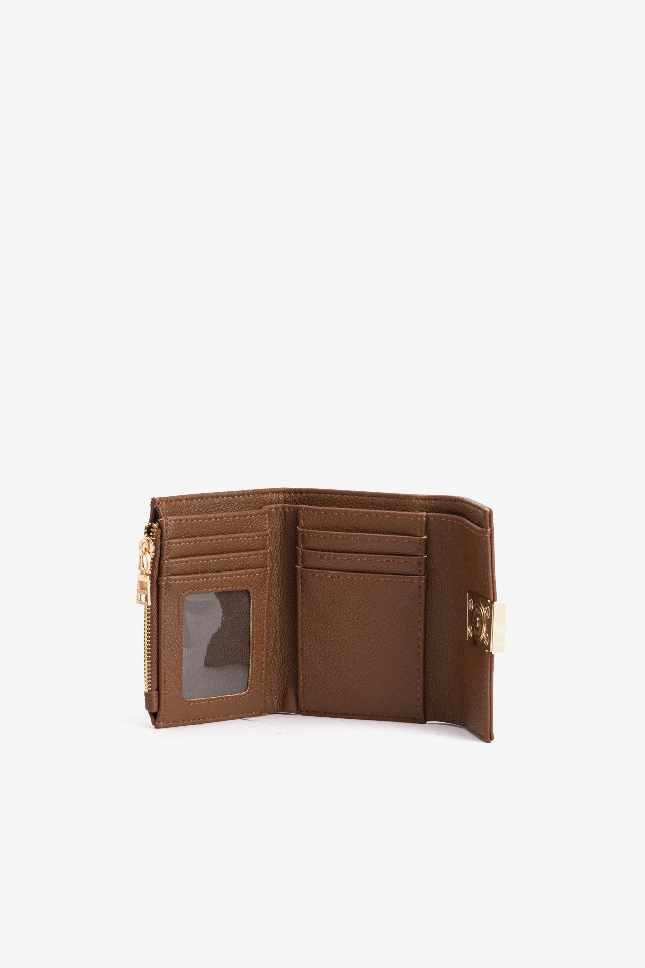 Brown Patterned Coin Wallet