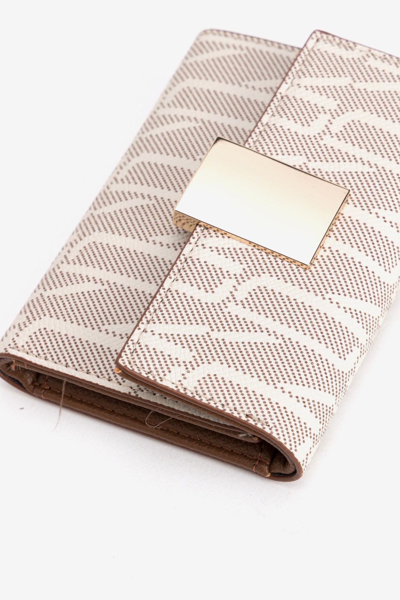 Brown Patterned Coin Wallet
