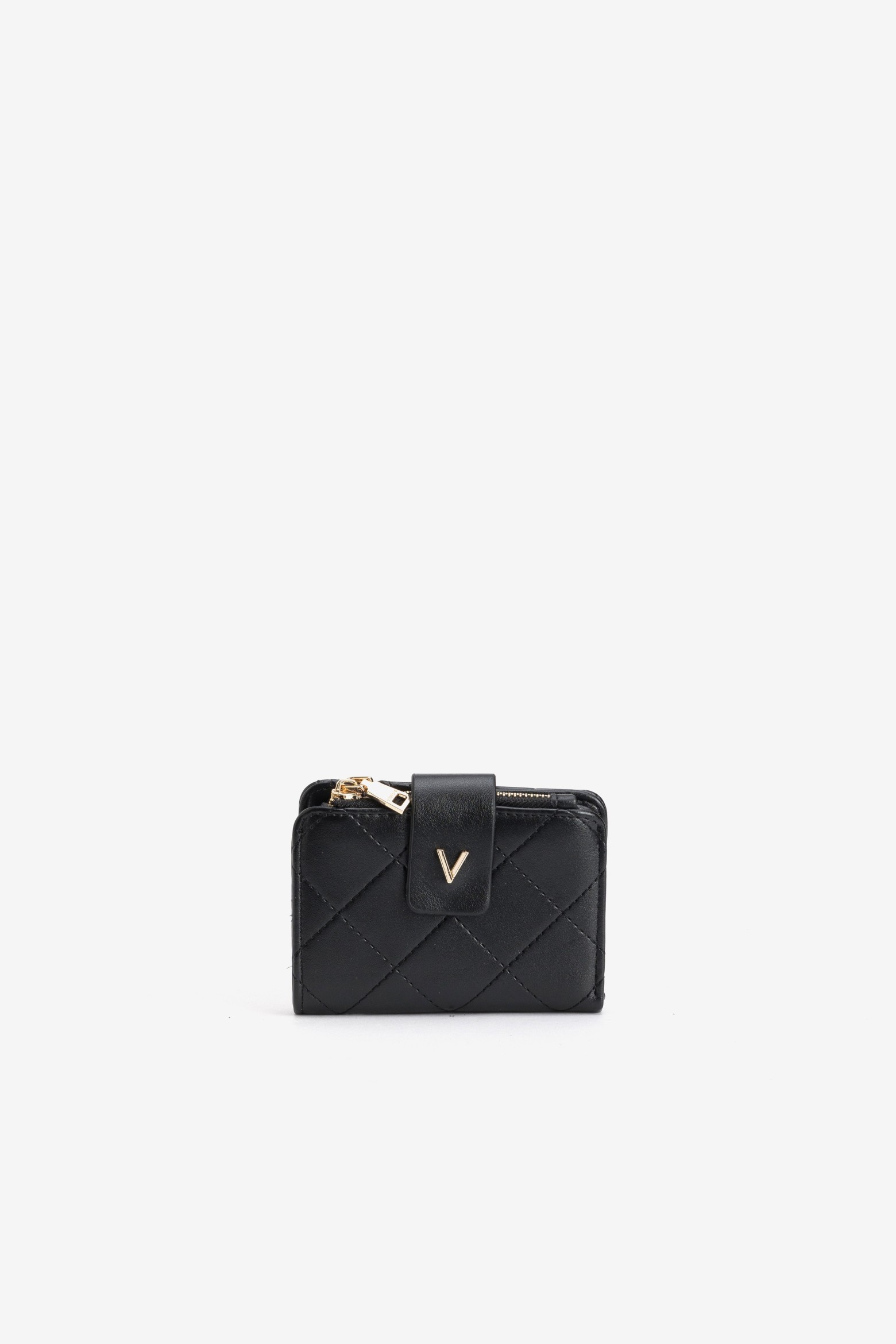 Black Quilted Coin Wallet